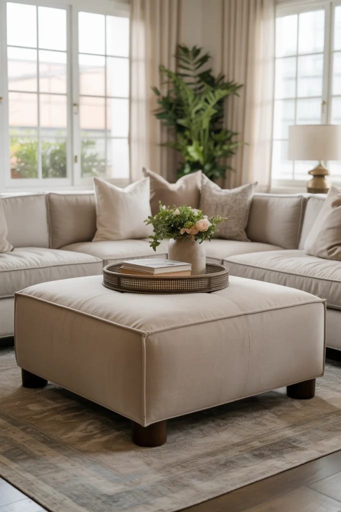 Ottomans that Double as Seating