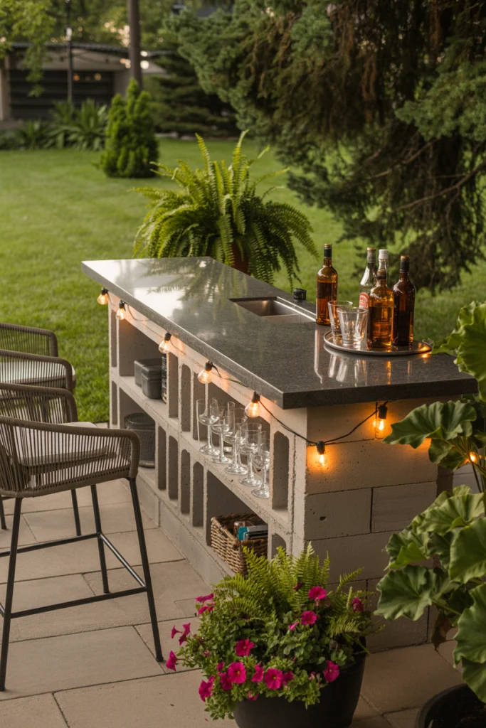 Outdoor Bar for Gatherings
