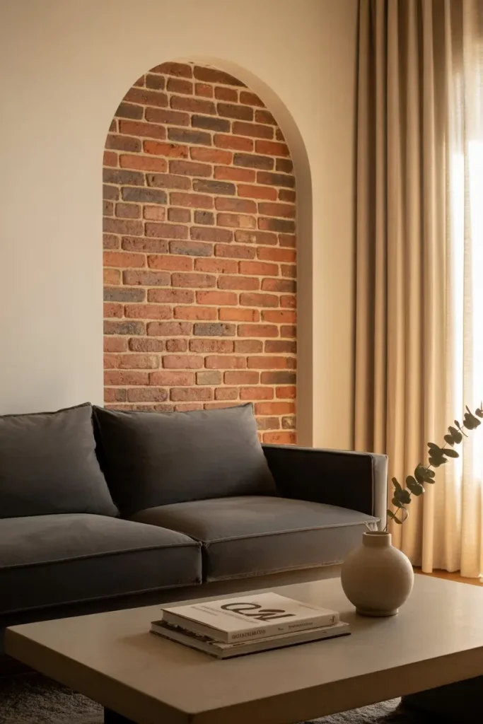 Partial Brick Walls for Subtle Elegance