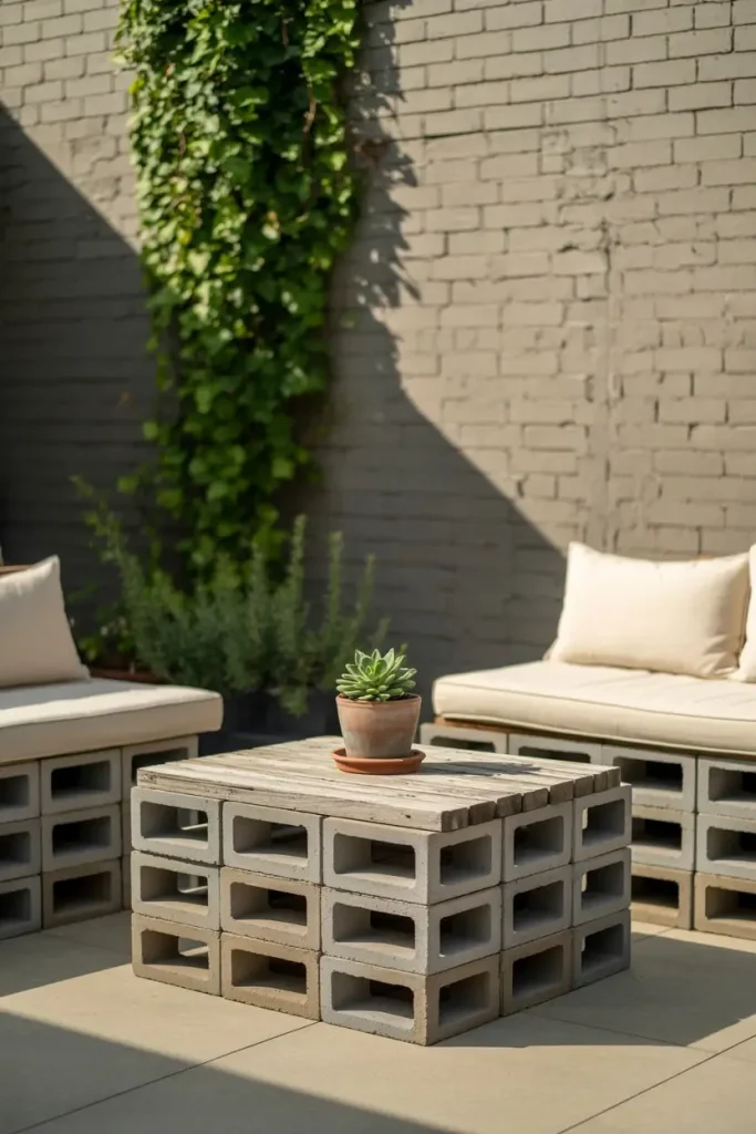 Patio Coffee Table with Character