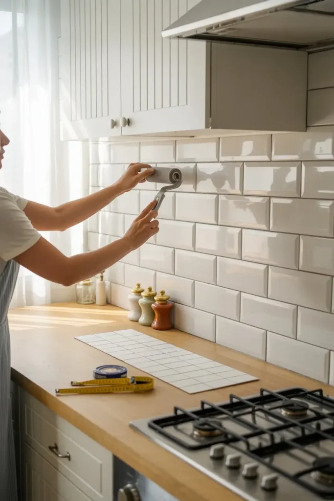 Peel-and-Stick Backsplashes That Transform Walls