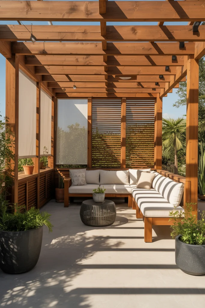 Pergolas with Integrated Screens