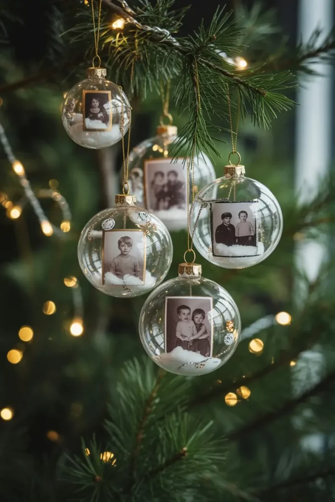 Photo Keepsake Ornaments for Family Memories