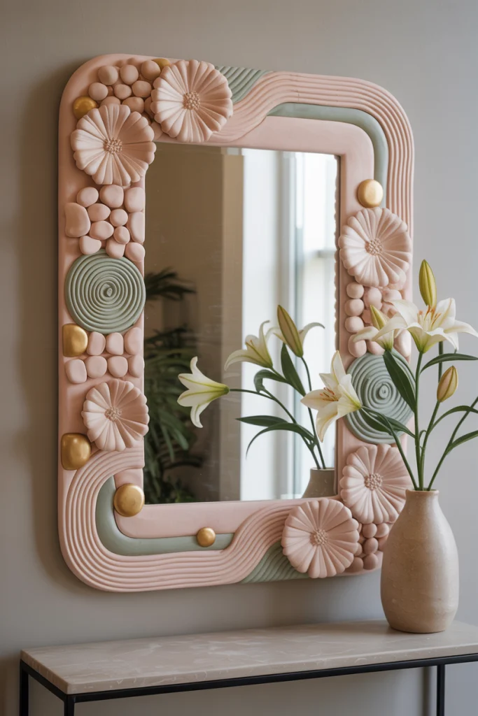 Polymer Clay Mirror Frames