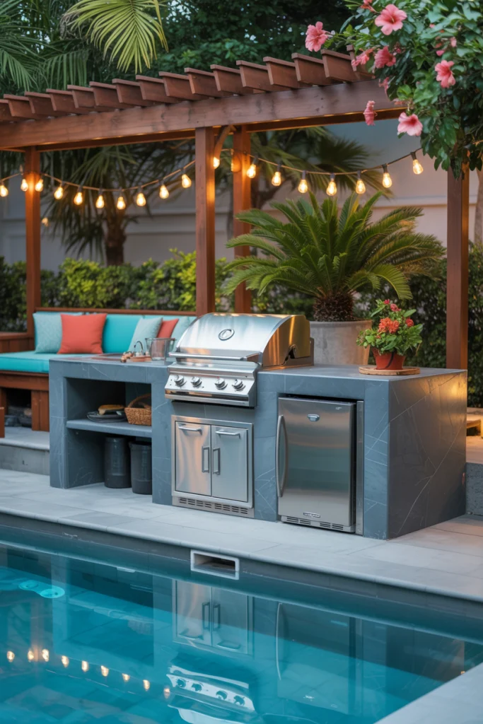 Poolside Kitchen for Summer Fun