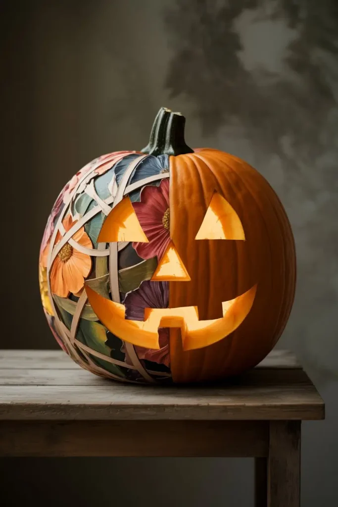 Pumpkin Collages in Drawings