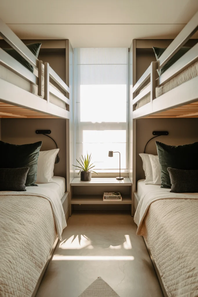 Quad Bunk Beds with Full-Size Mattresses