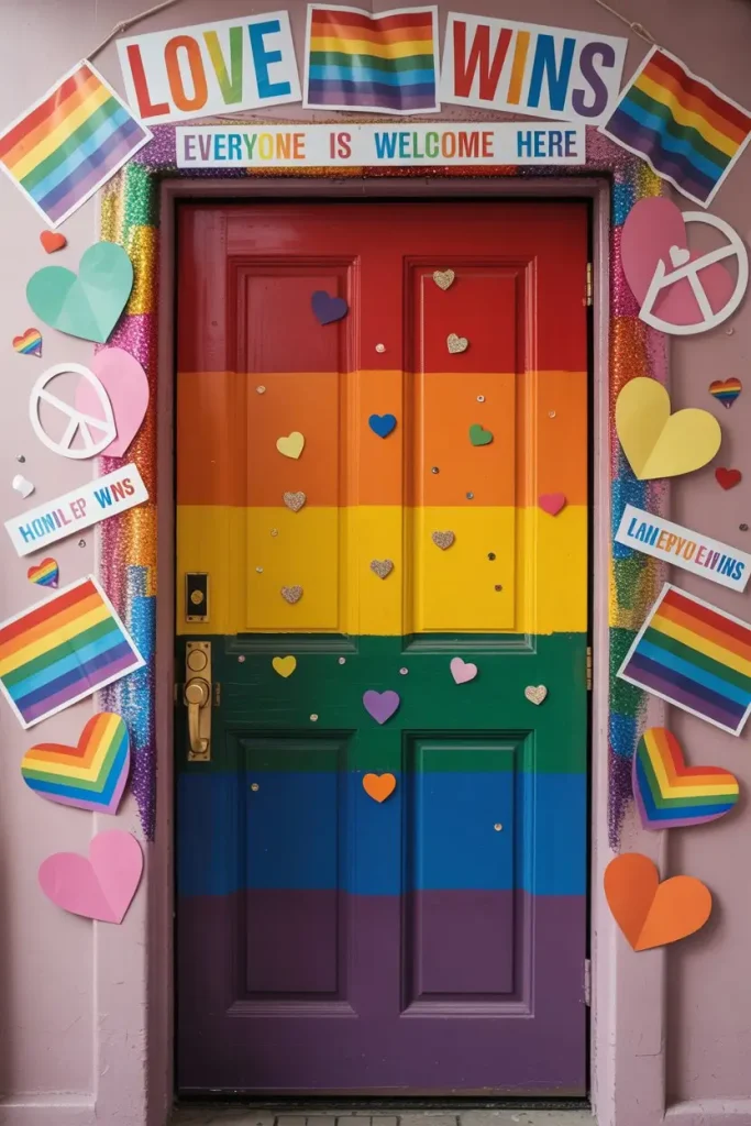 Rainbow Door for Pride Celebrations