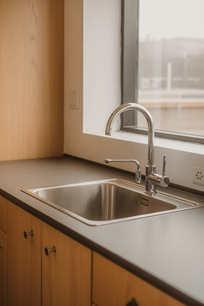 Roll-Under Sinks with Shallow Basins
