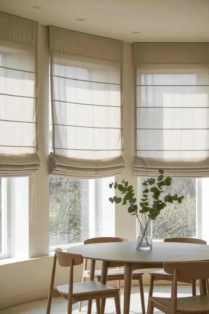 Roman Shades with a Modern Twist