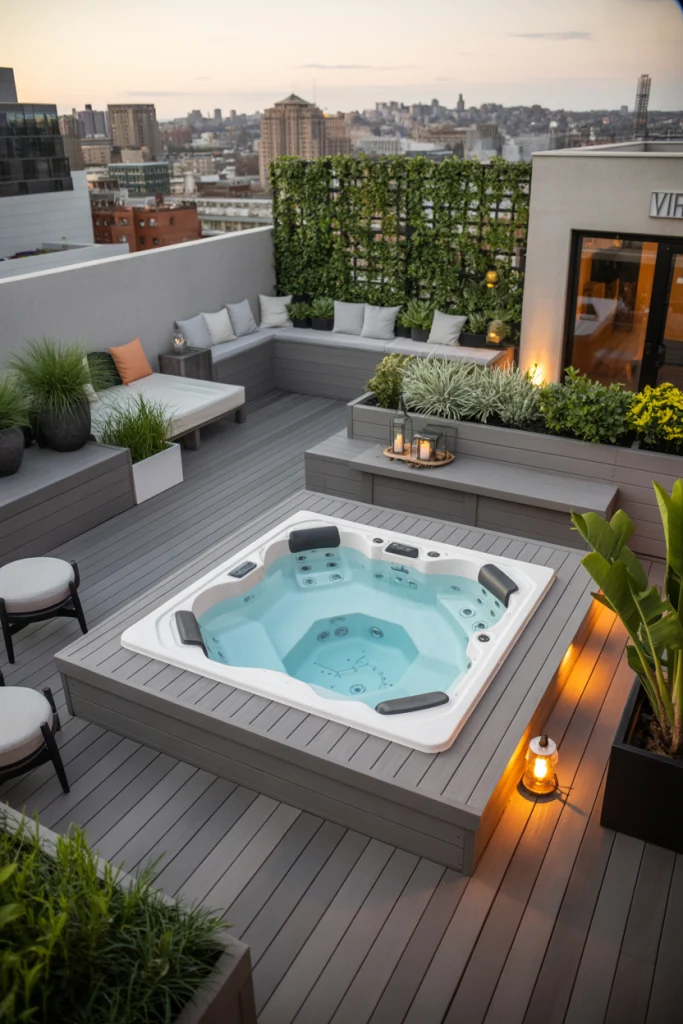 Rooftop Hot Tub with Scenic Views