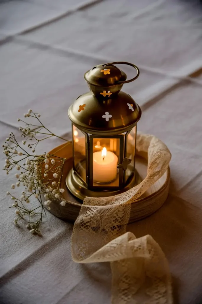 Rosary in a Glass Vase