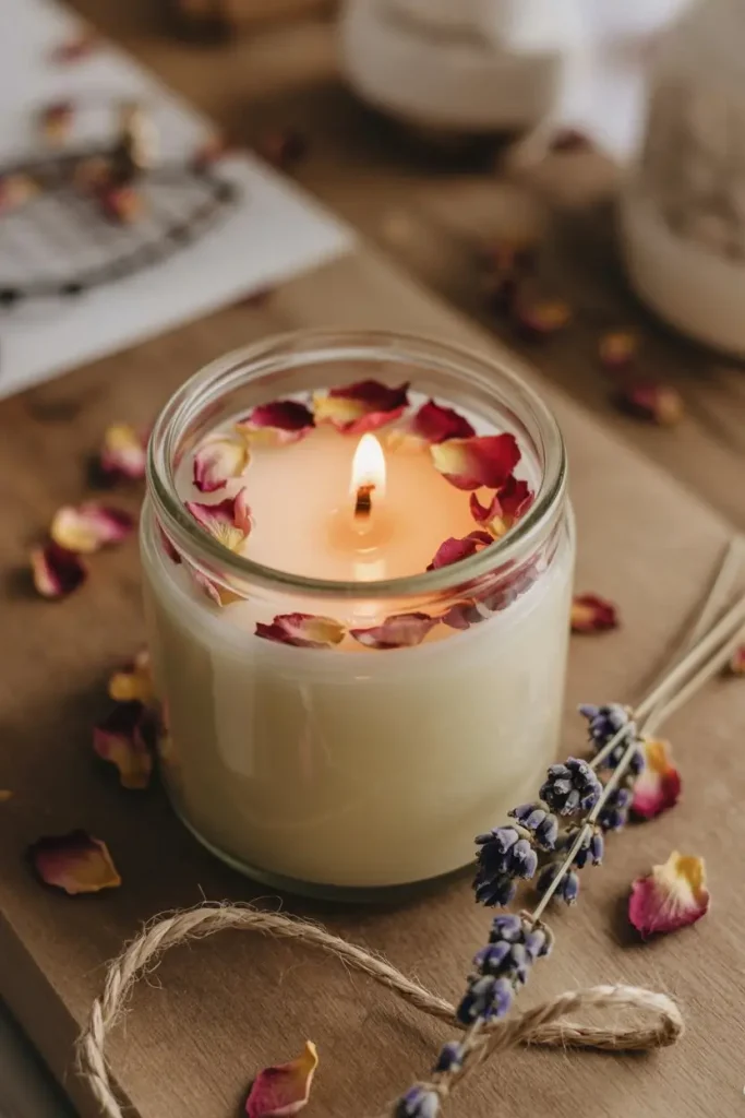 Rose Petals for Homemade Candles