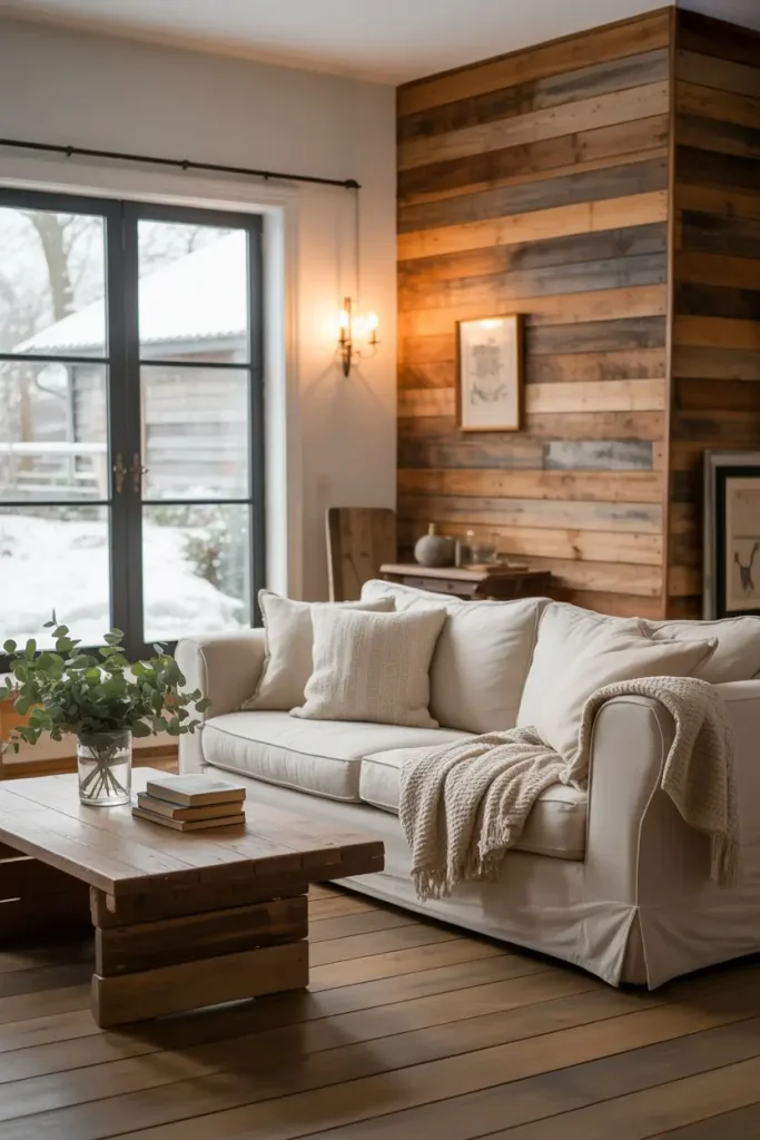 Rustic Shiplap Accent Walls