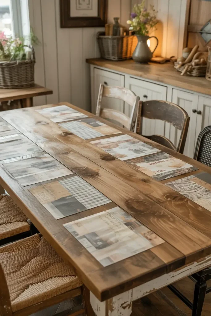 Rustic Wood and Paper Blend