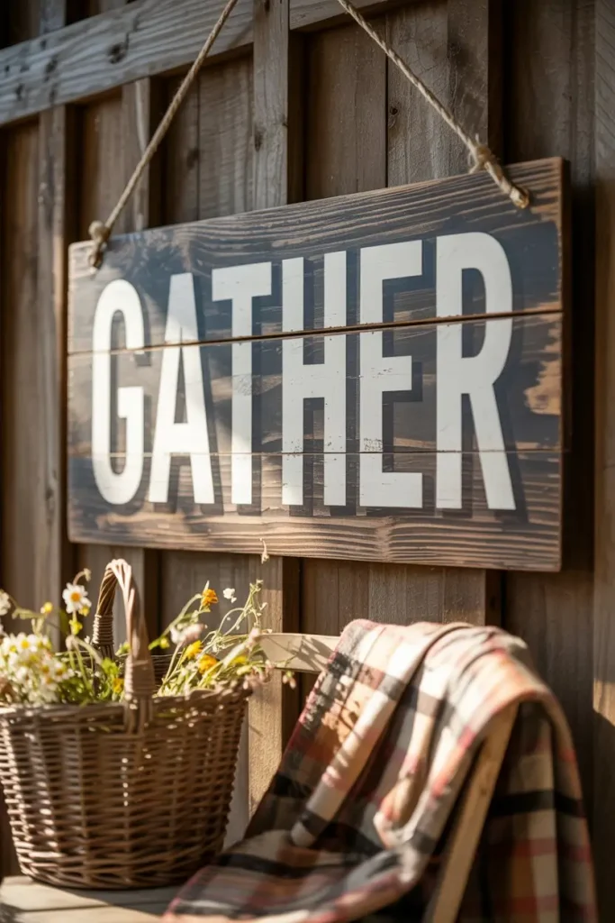 Rustic Wooden Signs with Meaningful Quotes