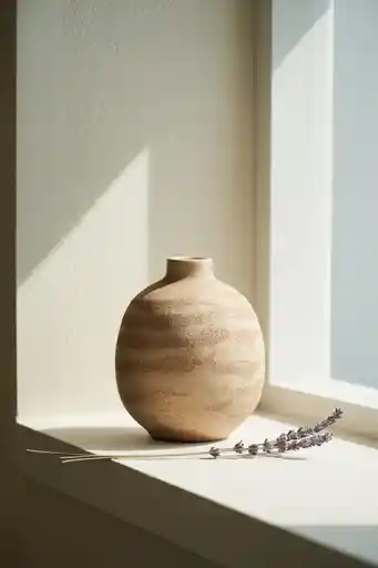 Sand-Textured Pottery for Coastal Calm