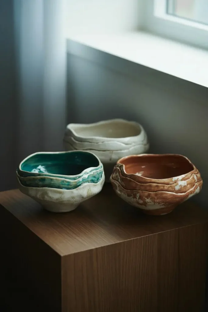 Sculptural Bowls for Art Displays