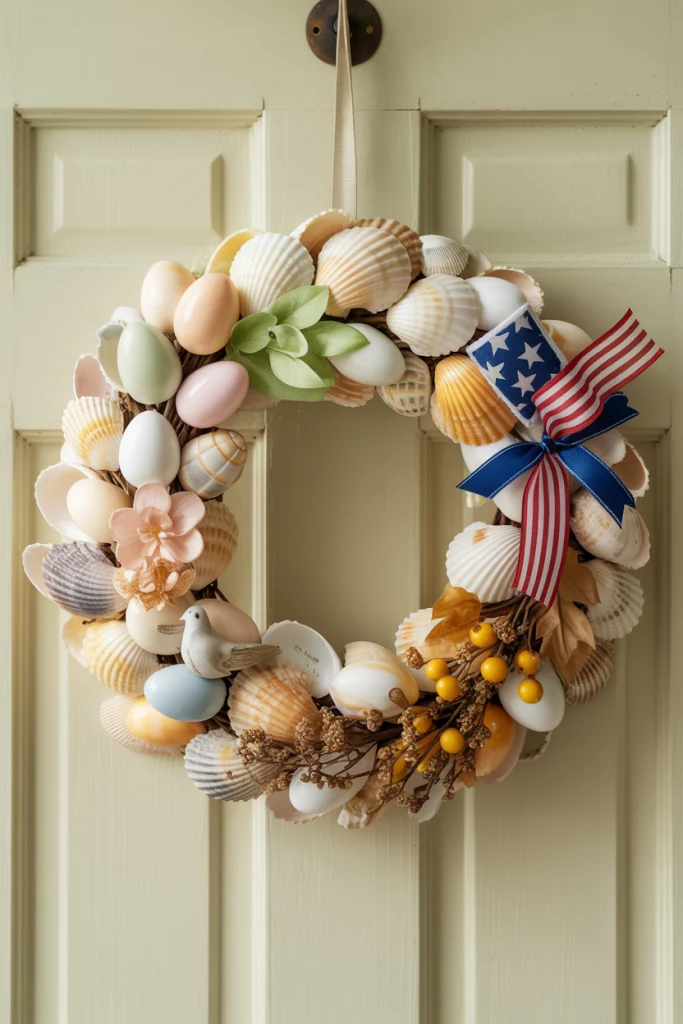 Seashell Holiday-Themed Wreaths Beyond Christmas