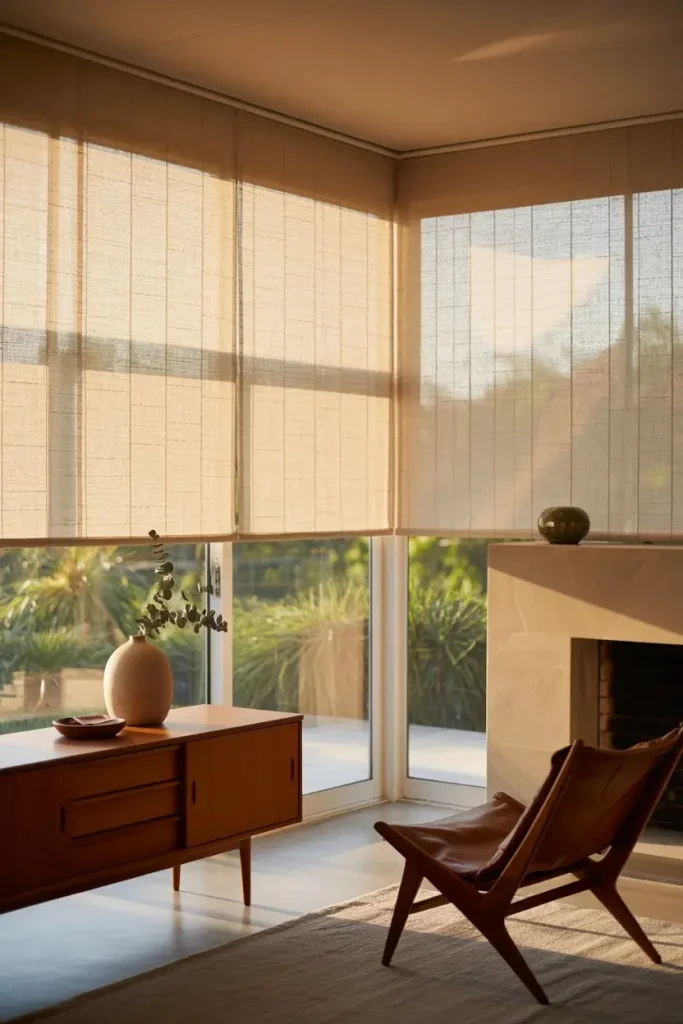 Sleek Roller Shades with Clean Lines