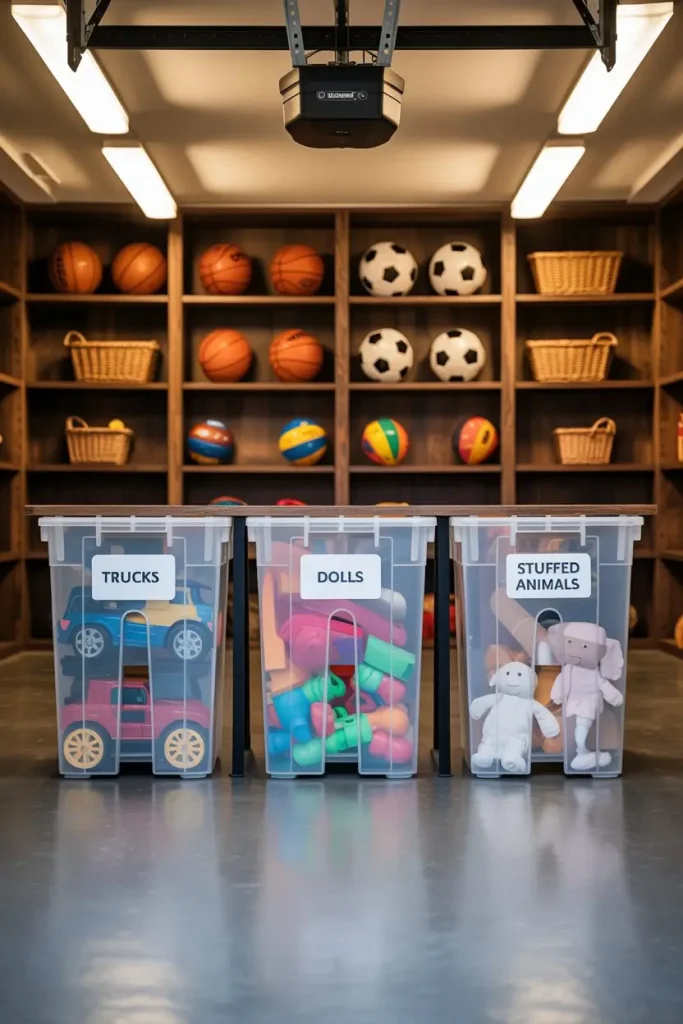 Sliding Storage Bins Under Shelves