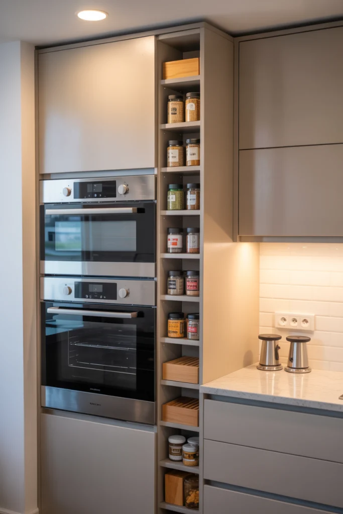 Space-Saving Double Oven Cabinets for Small Kitchens