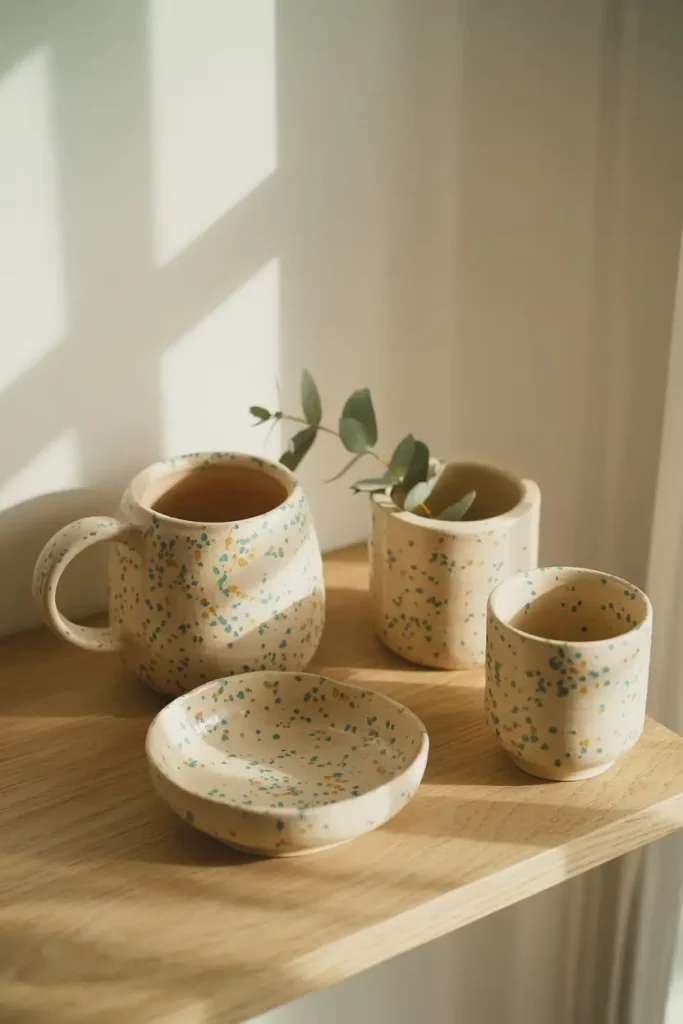 Speckled Surfaces for Subtle Playfulness