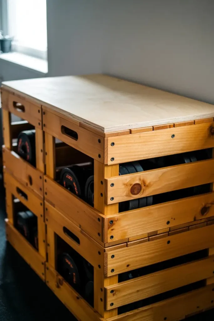 Stacked Wooden Crates