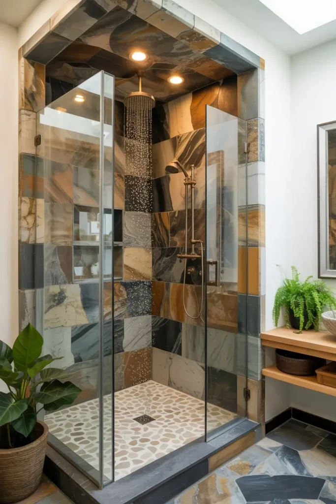 Stone-Tiled-Shower-Walls-for-Natural-Warmth.