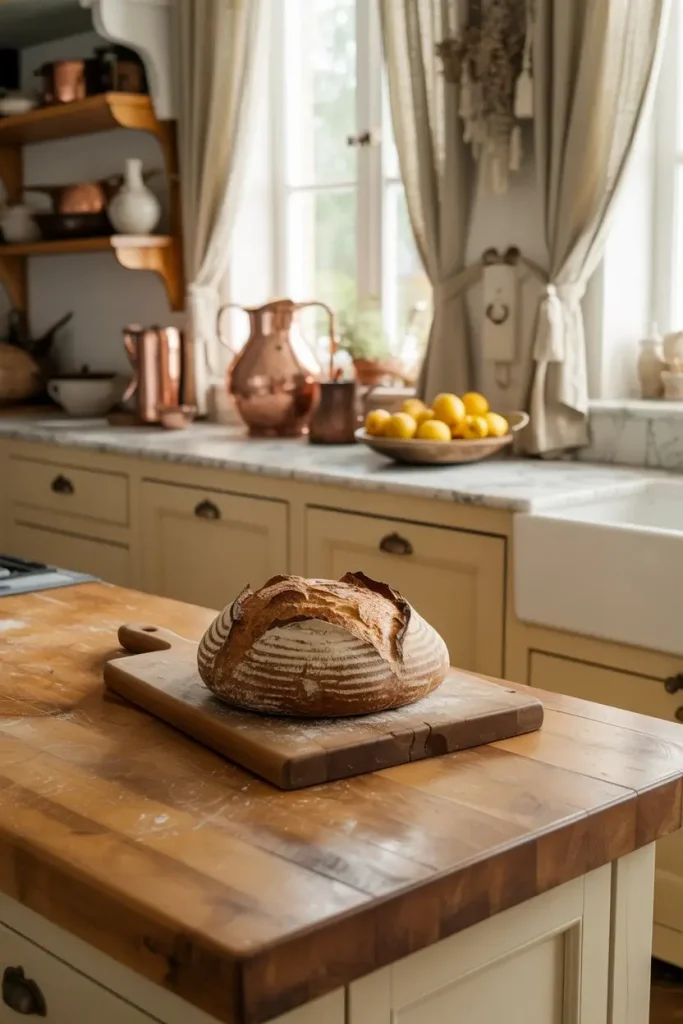 Stone or Butcher Block Countertops