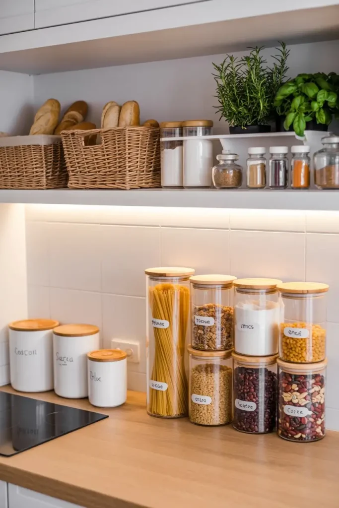 Stylish Storage Containers and Open Displays