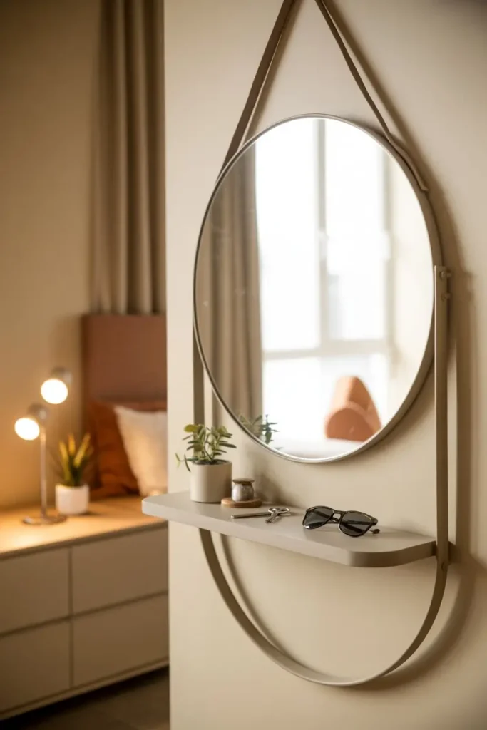 Sunburst Round Mirror for Retro Charm