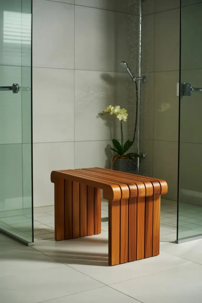 Teak Shower Bench