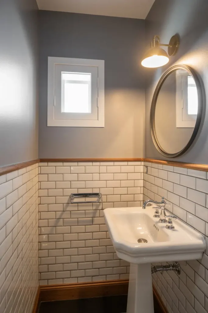 Tile-Integrated Wainscoting