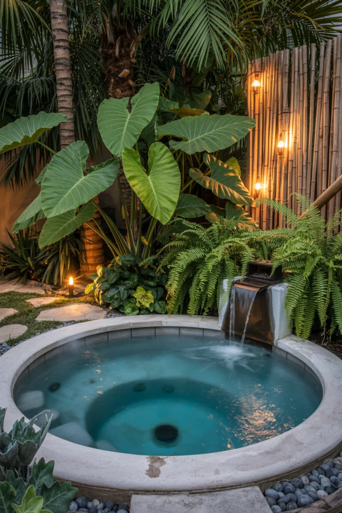 Tropical Paradise Hot Tub Escape