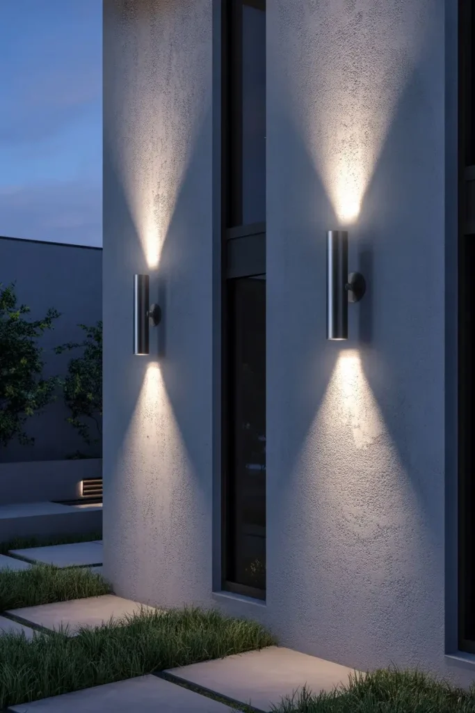 Up-and-Down LED Sconces for Dramatic Lighting