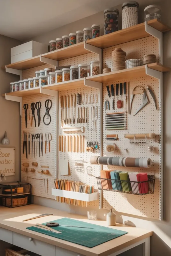 Use Vertical Space with Wall-Mounted Storage