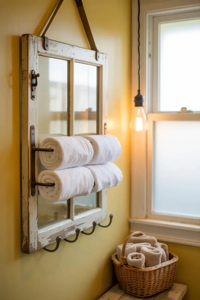 Vintage Window Frame Rack