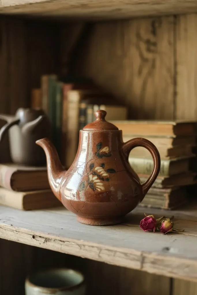 Vintage and Antique Clay Teapots