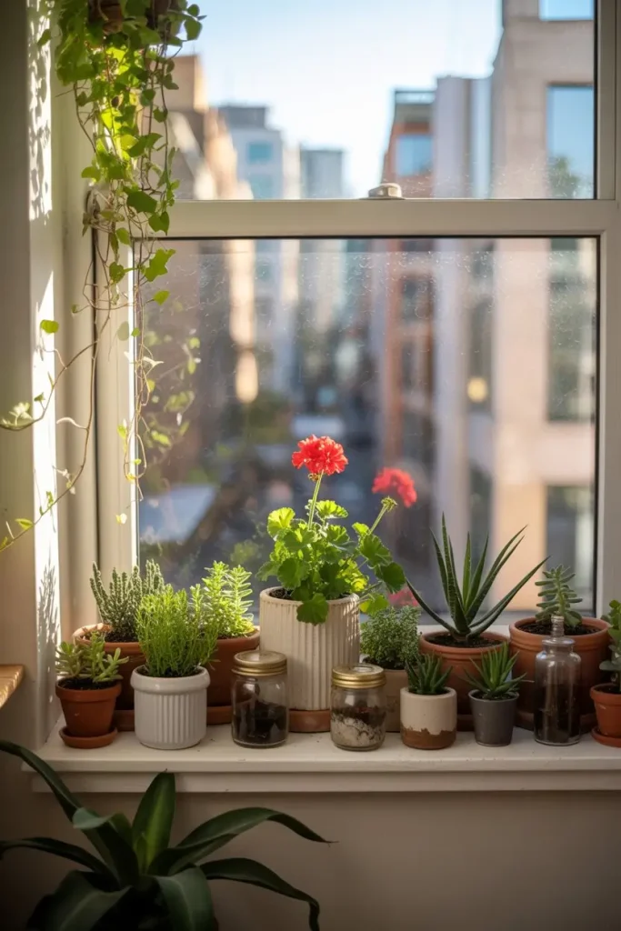 Window Sills as Natural Displays