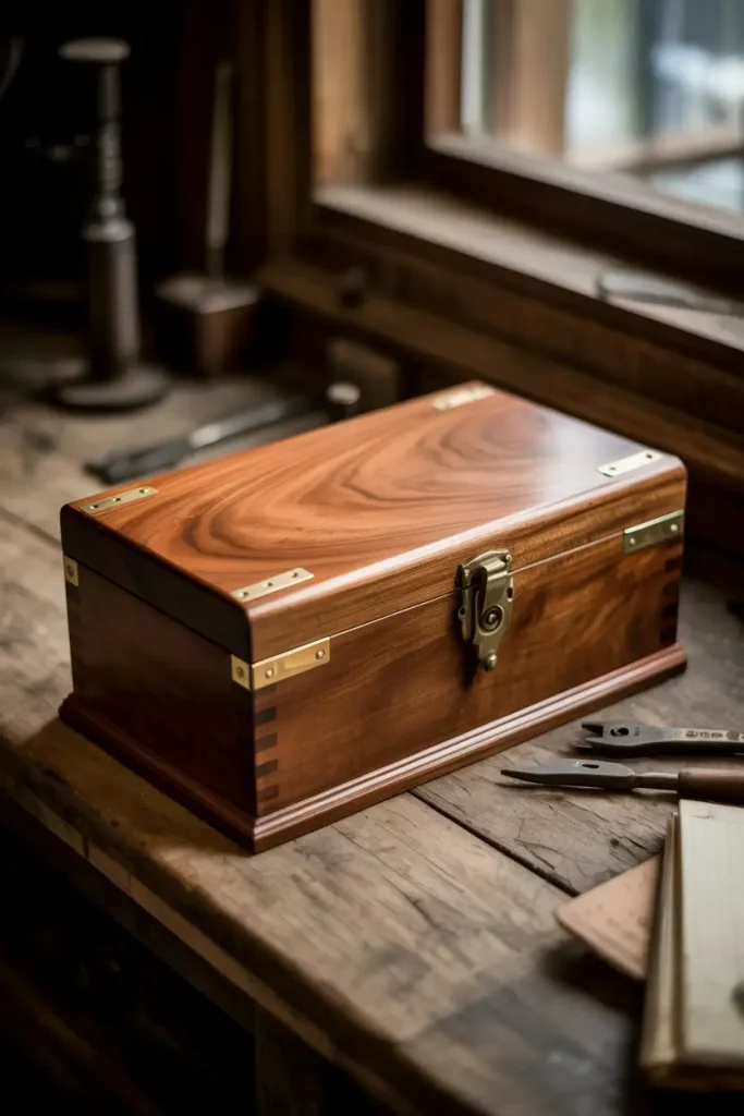 Wooden Battery Box with Ventilation