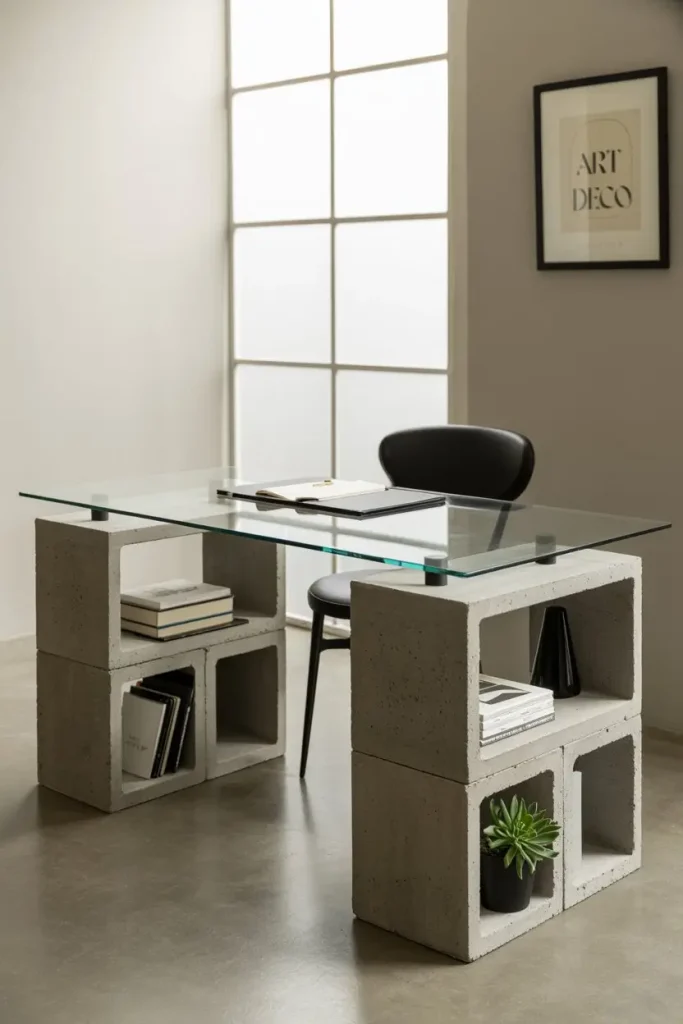 Work Desk with a Solid Foundation
