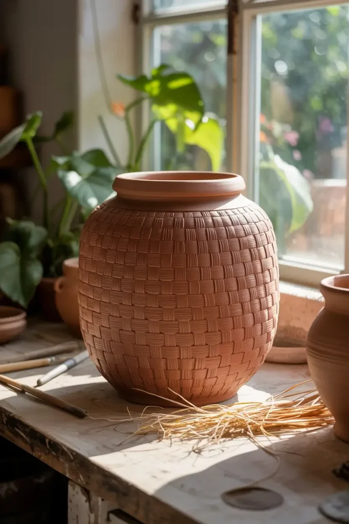 Woven Clay Impressions for Artistic Flair