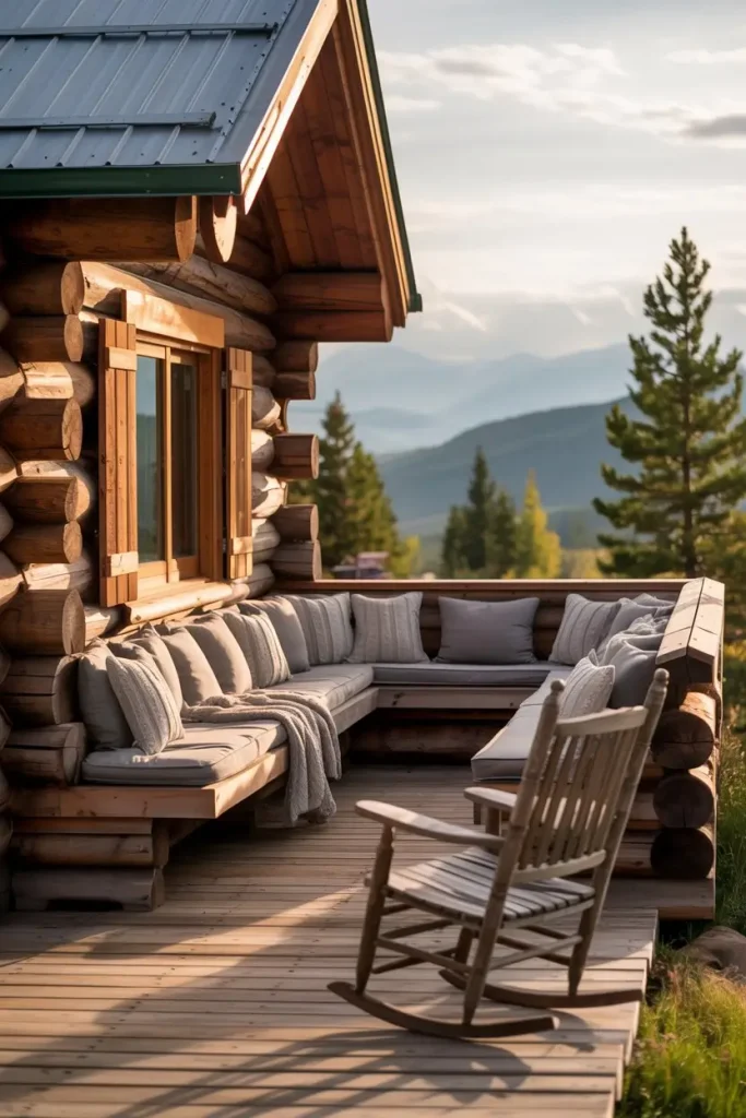 Wraparound Benches for Built-In Comfort